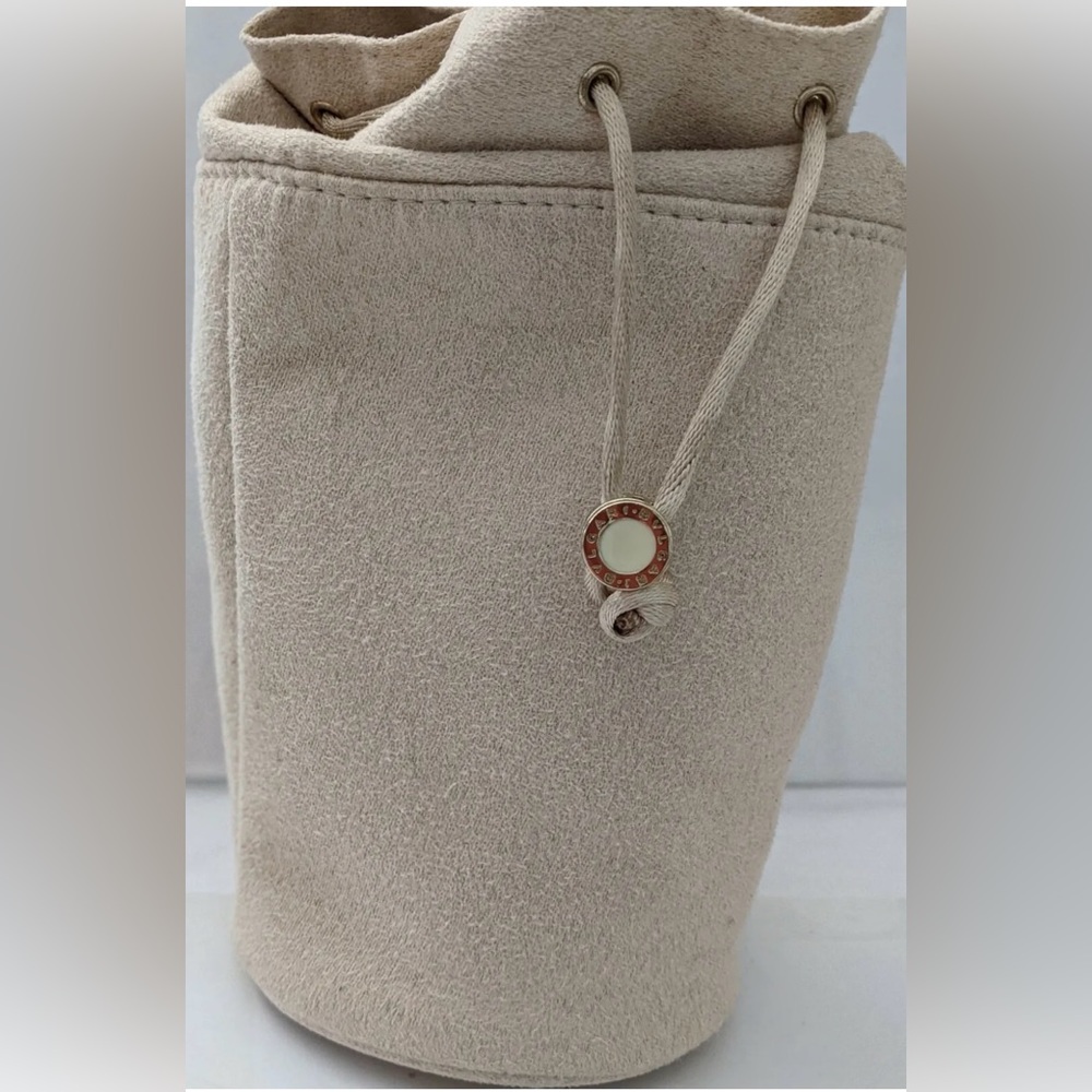 🔆NWOT🔆BVLGARI DRAWSTRING FELT COSMETIC BAG /POUCH🔆
